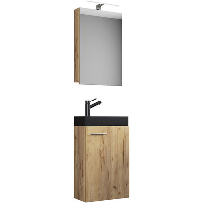 ebuy24 SlitoBL badkamer 3 delen eik decor.