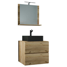 ebuy24 LendasMBL badkamer 3 delen eik decor.