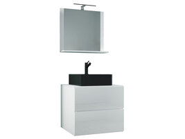 ebuy24 LendasMBL badkamer 3 delen wit.