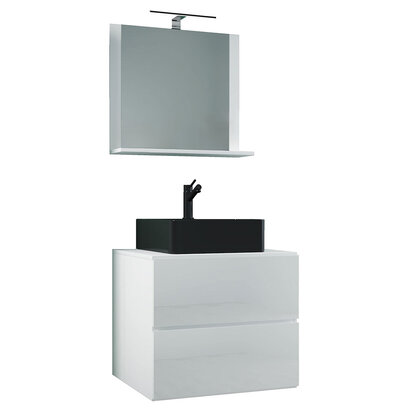 ebuy24 LendasMBL badkamer 3 delen wit.