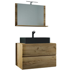 ebuy24 LendasMBL badkamer 3 delen eik decor.