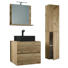 ebuy24 LendasLBL badkamer 4 delen eik decor.