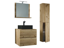 ebuy24 LendasLBL badkamer 4 delen eik decor.