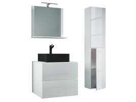 ebuy24 LendasLBL badkamer 4 delen wit.