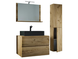 ebuy24 LendasLBL badkamer 4 delen eik decor.