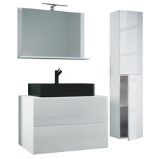 ebuy24 LendasLBL badkamer 4 delen wit.