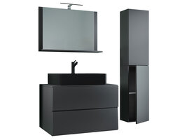 ebuy24 LendasLBL badkamer 4 delen antraciet.