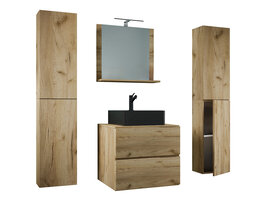 ebuy24 LendasXLBL badkamer 5 delen eik decor.