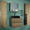 ebuy24 LendasXLBL badkamer 5 delen antraciet, eik decor.
