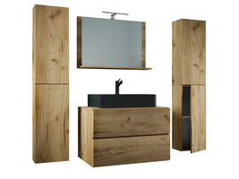 ebuy24 LendasXLBL badkamer 5 delen eik decor.