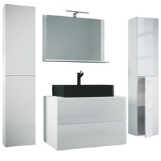 ebuy24 LendasXLBL badkamer 5 delen wit.