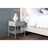 ebuy24 Sacs nachtkastje 1 lade, 1 plank lichtgrijs.