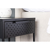 ebuy24 Sacs nachtkastje 1 lade, 1 plank zwart.