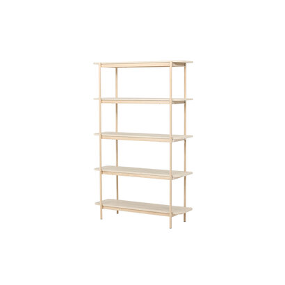 ebuy24 Heim wandkast 190 cm 5 planken whitewash.