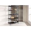 ebuy24 Heim wandkast 190 cm 5 planken zwart.