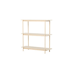 ebuy24 Heim wandkast 120 cm 3 planken whitewash.