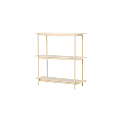 ebuy24 Heim wandkast 120 cm 3 planken whitewash.