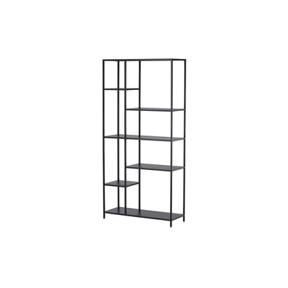 ebuy24 ElAlto wandkast 6 planken zwart.