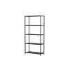 ebuy24 Montevideo wandkast 4 planken zwart.
