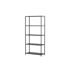ebuy24 Montevideo wandkast 4 planken zwart.