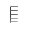 ebuy24 Montevideo wandkast 4 planken zwart.