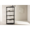ebuy24 Montevideo wandkast 4 planken zwart.