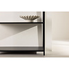 ebuy24 Montevideo wandkast 4 planken zwart.