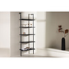 ebuy24 Caracas wandkast 5 planken zwart.