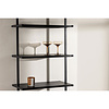 ebuy24 Caracas wandkast 5 planken zwart.