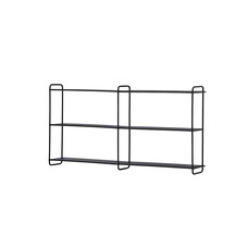 ebuy24 LyonB wandkast wandhangend 3 planken zwart.