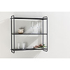ebuy24 LyonH wandkast wandhangend 3 planken zwart.