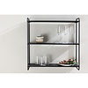 ebuy24 LyonH wandkast wandhangend 3 planken zwart.