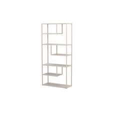 ebuy24 Staal wandkast 6 planken beige.