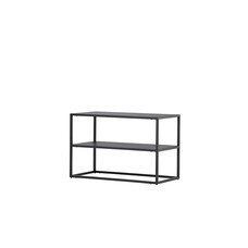 ebuy24 Curitiba schoenenkast metaal 2 planken zwart.