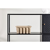 ebuy24 Salta dressoir 2 deuren, 2 planken zwart.
