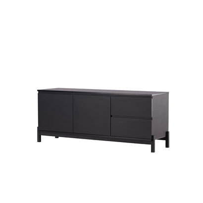 ebuy24 Corpus dressoir 2 deuren, 2 laden zwart.