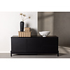 ebuy24 Corpus dressoir 2 deuren, 2 laden zwart.