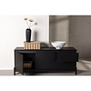 ebuy24 Corpus dressoir 2 deuren, 2 laden zwart.