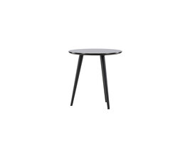 ebuy24 Askim hoektafel Ø48 cm zwart.