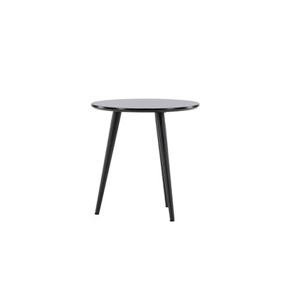 ebuy24 Askim hoektafel Ø48 cm zwart.