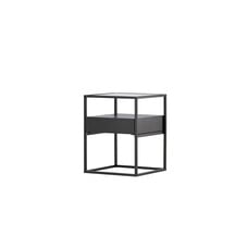 ebuy24 Fortaleza hoektafel 1 lade, 1 plank zwart.