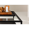 ebuy24 Fortaleza hoektafel 1 lade, 1 plank zwart.