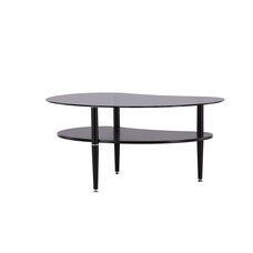 ebuy24 Egg salontafel 1 plank zwart.