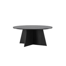 ebuy24 Bootcut salontafel Ø100 cm zwart.