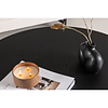 ebuy24 Bootcut salontafel Ø100 cm zwart.