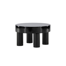 ebuy24 Varberg salontafel Ø60 cm zwart.