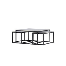 ebuy24 Solna salontafel set van 3 grijs.