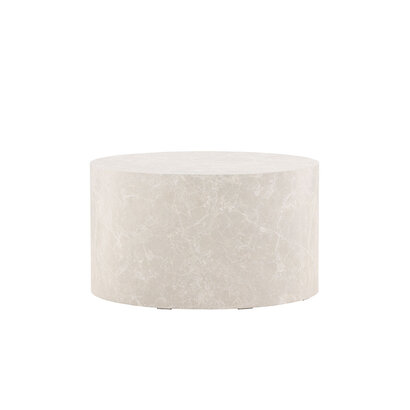 ebuy24 York salontafel Ø80 cm beige.