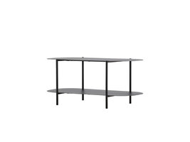 ebuy24 Recife salontafel 1 plank zwart.