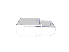 ebuy24 Rocker salontafel set van 2 wit.